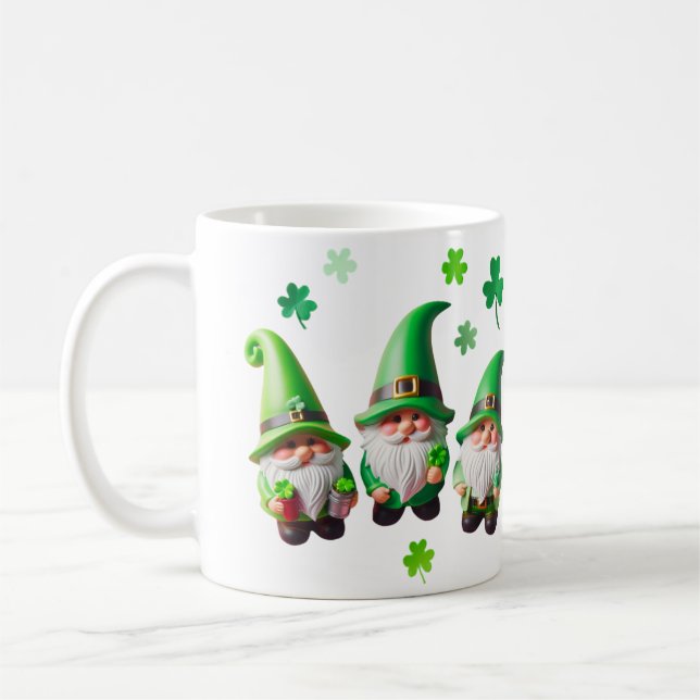 St. Patrick's Day Gnomes Mug (Gauche)