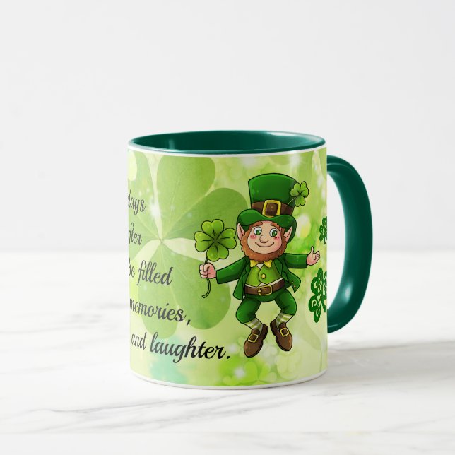 St. Patrick's Day Happiness & Laughter Coffee Mug (Devant droit)