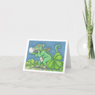 ST. PATRICK'S DAY IRISH DRAGON CARTE DE REMARQUE V