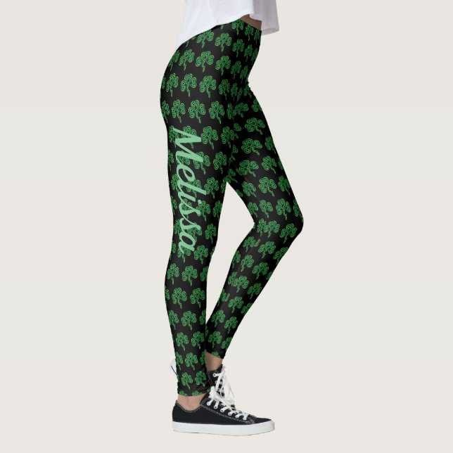 St Patrick's Day Leggings Saint Patrick Pants (Droite)