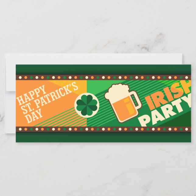 St Patrick's Day Parti Shamrock irlandais (Devant)