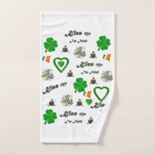 St. Patrick's Day Serviettes de bain sets Ours Ted
