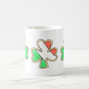 St. Patrick's Day Shamrock Cookie Irish Flag Mug