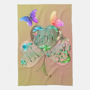 St. Patrick's Day Shamrock Serviettes de cuisine