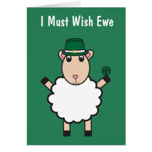 St. Patrick's Day Sheep Wish Ewe Funny Personnalis
