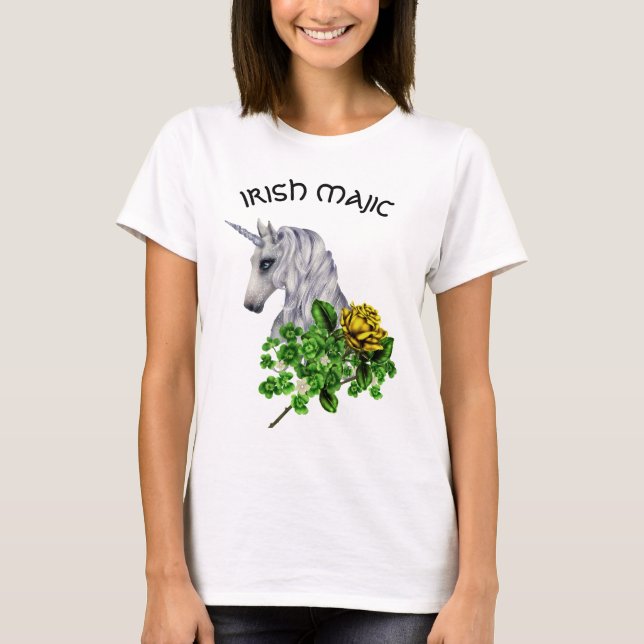 St. Patrick's Day T-shirt féminin Unicorn (Devant)