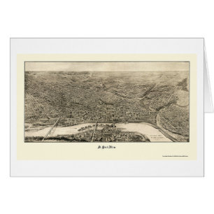 St Paul, carte panoramique de manganèse - 1906