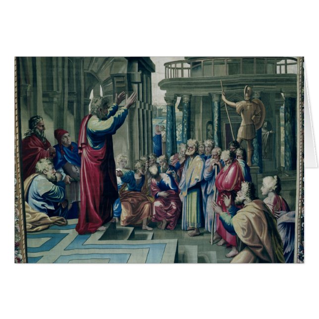 St Paul prêchant chez l'Areopagus (Devant horizontal)