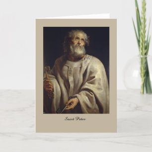 St Peter par Peter Paul Rubens, carte de voeux