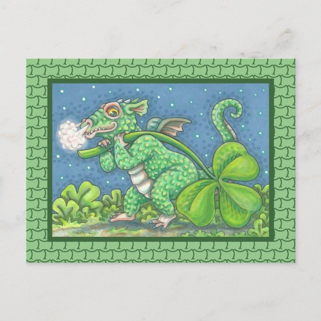 ST. PETITE CARTE POSTALE D'IMAGINAIRE DE DRAGON IR (Devant)