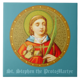 St. Stephen (SNV 26) (Image ronde) Carreau 2