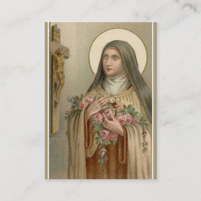 St Therese de cru les petites cartes de Novena de (Devant)