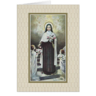 St Therese de l'enfant Jésus peu de fleur