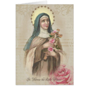 St Therese du cru de roses de Jésus d'enfant