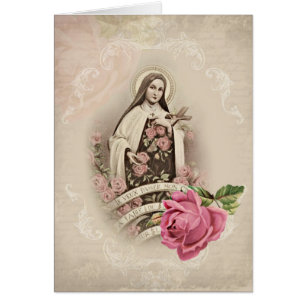 St Therese du cru de roses de Jésus d'enfant