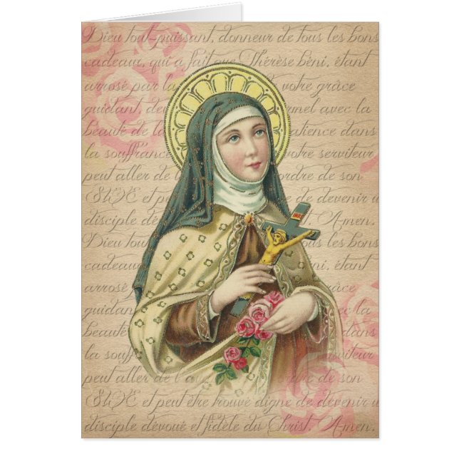 St Therese du cru de roses de Jésus d'enfant (Devant)