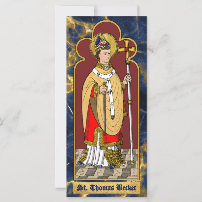 St. Thomas Becket avec Épée (M 033; Colorisée) (Devant)