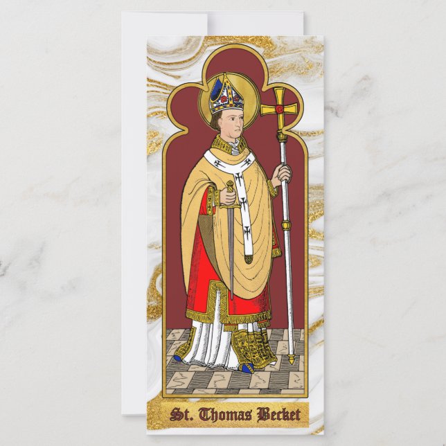 St. Thomas Becket avec Épée (M 033; Colorisée) (Devant)