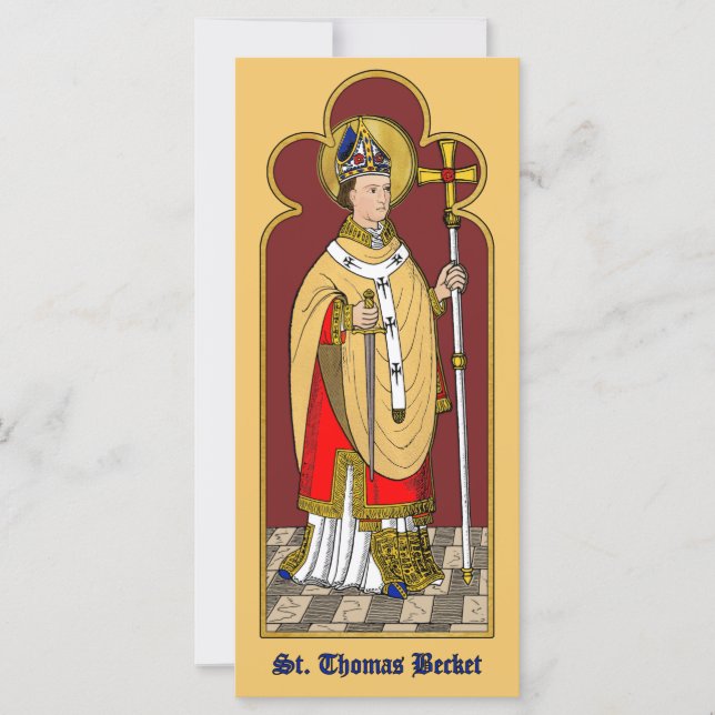St. Thomas Becket avec Épée (M 033; Colorisée) (Devant)