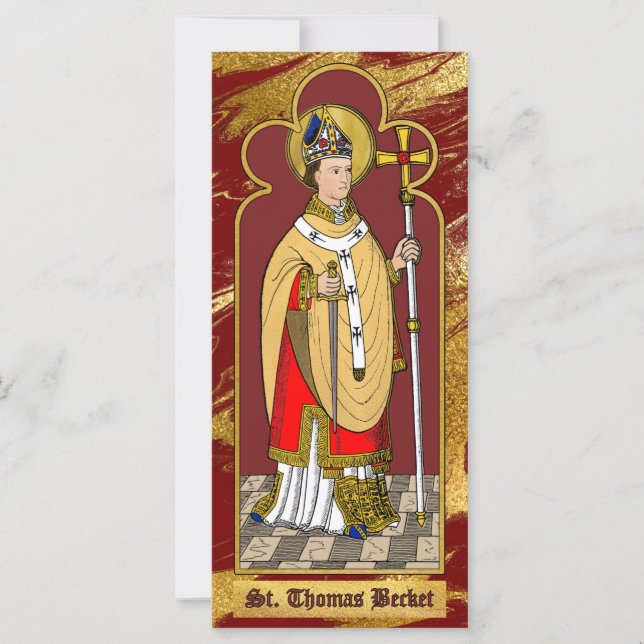 St. Thomas Becket avec Épée (M 033; Colorisée) (Devant)