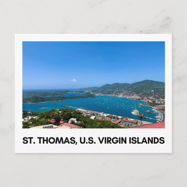 St. Thomas, carte postale USVI (Devant)