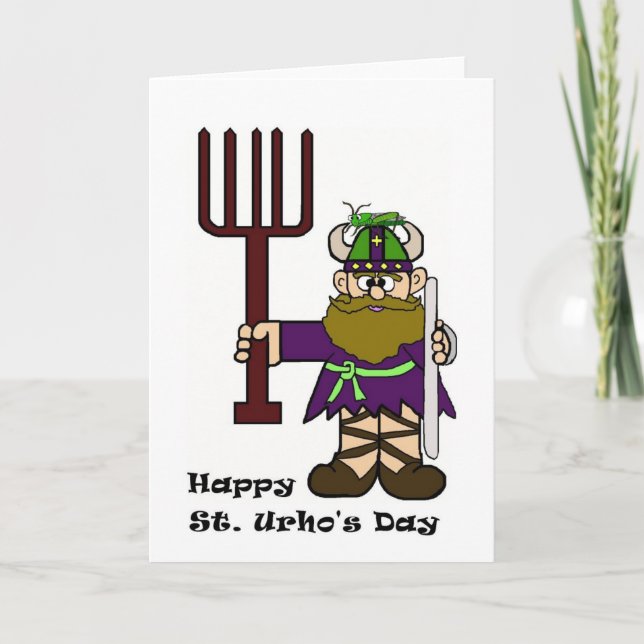 St Urho avec Grasshopper sur sa carte Casquette (Devant)