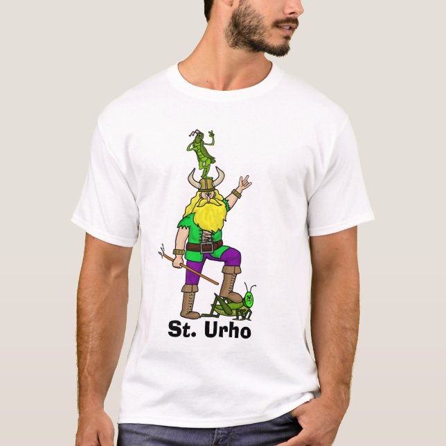 St. Urho Avec T-Shirt Grasshoppers (Devant)