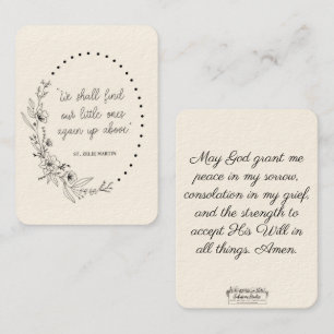 St. Zelie Martin Consolation fausse-couche Carte S
