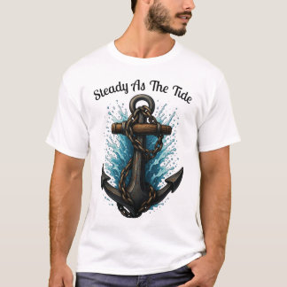 Stable comme la conception de TShirt nautique d'an