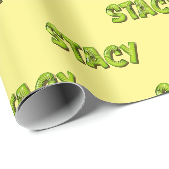 Stacy Fruit de Kiwi Cadeau emballage cadeau (Coin rond)