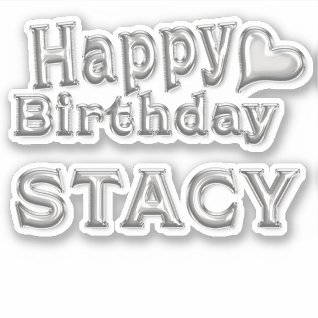 Stacy Happy Birthday Autocollants (Devant)