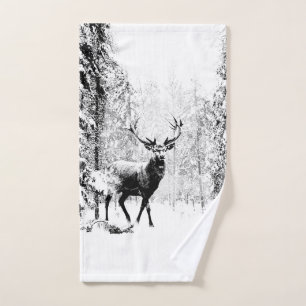 Stade Deer Winter Forest Faune Animal Nature art