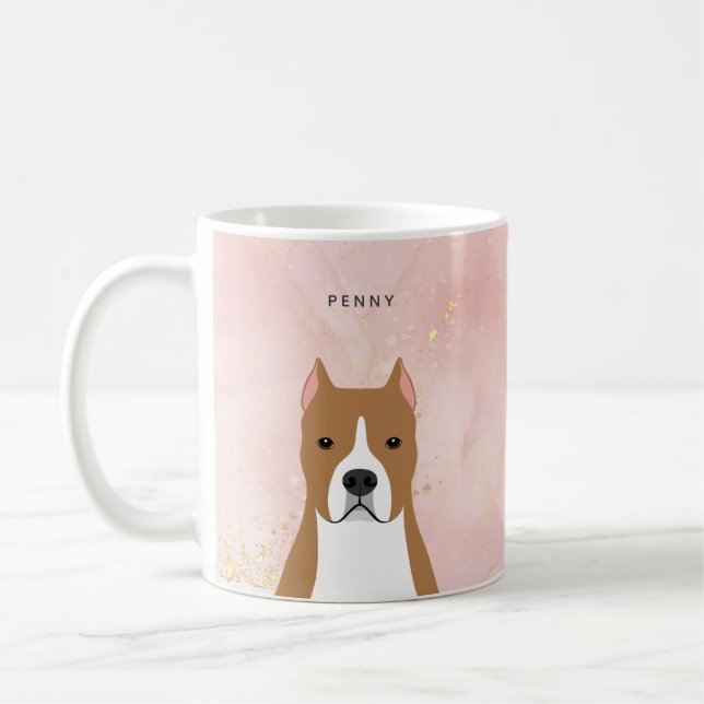 Staffordshire Bull Terrier Mugs (Gauche)