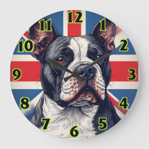 Staffordshire Bull Terrier Royaume-Uni Horloge 