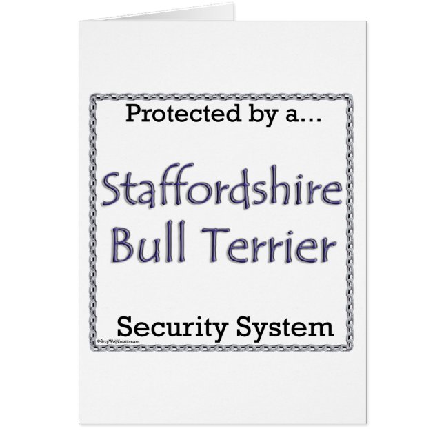 Staffordshire Bull Terrier Système de Sécurité (Devant)