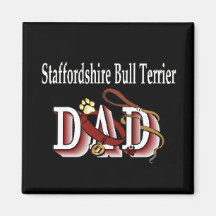 staffordshire taureau terrier papa Magnet
