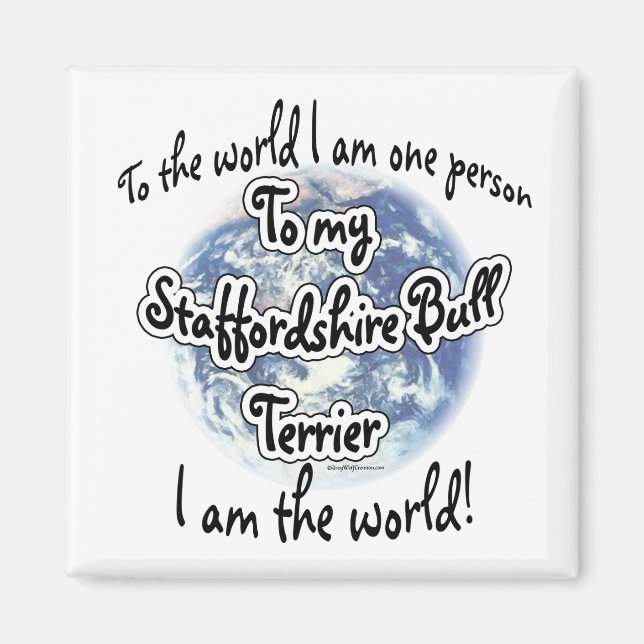 Staffordshire Terrier World 2 - Magnet (Devant)