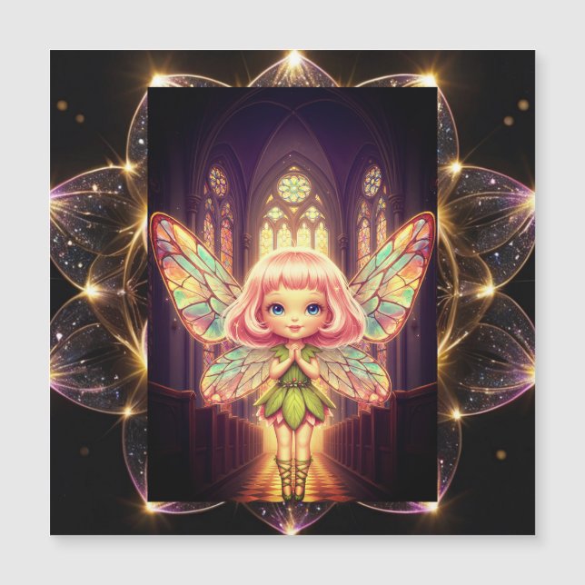 Stained glass, fairies, cathedrals, prayer (Devant)