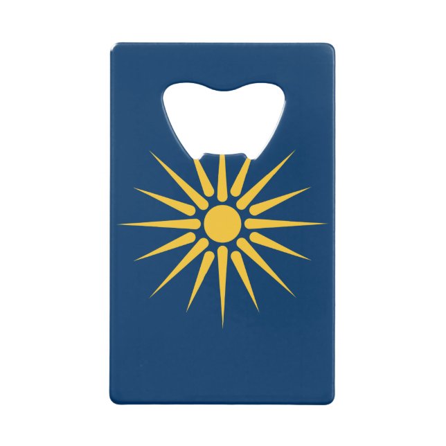 Stainless Steel Bottle Opener flag of Macedonia (Devant)