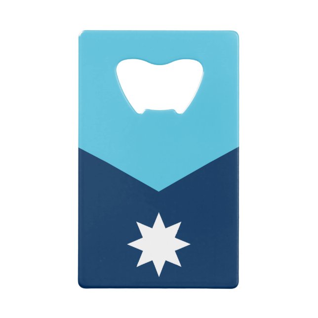 Stainless Steel Bottle Opener flag of Minnesota (Devant)