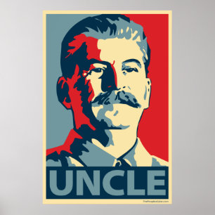 Stalin - oncle Joe : Affiche de parodie d'Obama