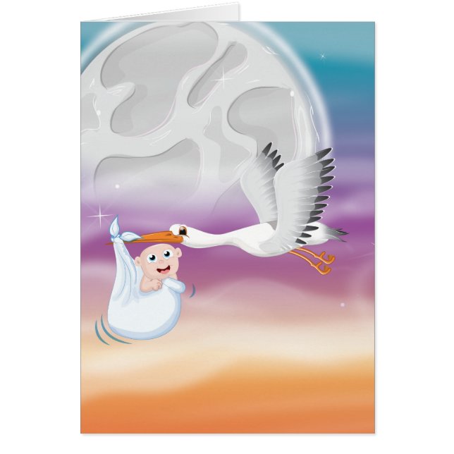 Stalk portant dessin animé bébé nouveau-né (Devant)