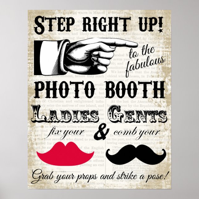 stand photo booth s'il vous plaît affiche de maria (Devant)
