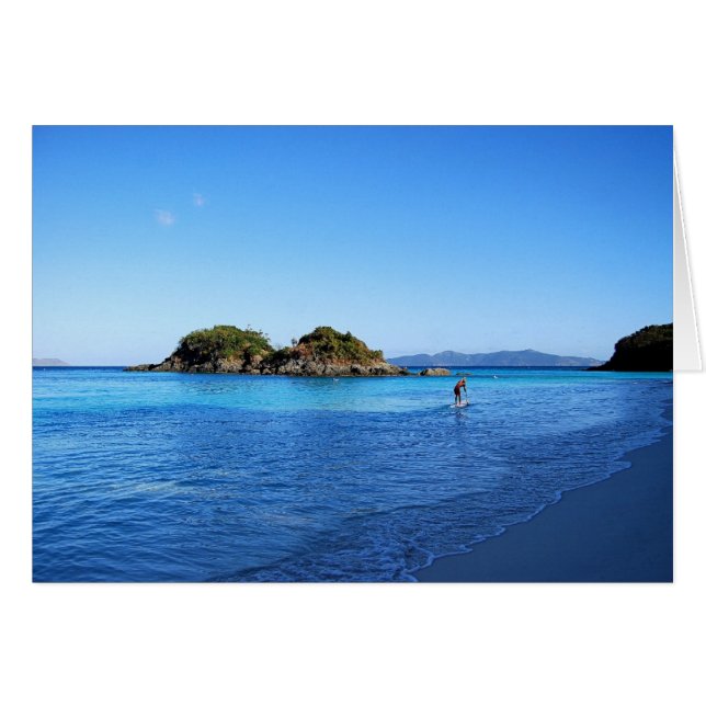 Stand Up Paddle Boarder, Trunk Bay, U.S. V.I (Devant horizontal)