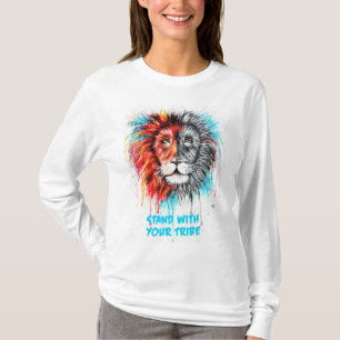 Stand With Your Tribe T-shirt à manches longues po