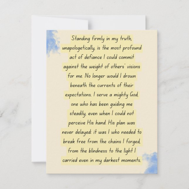 Standing Firm in Truth (Devant)