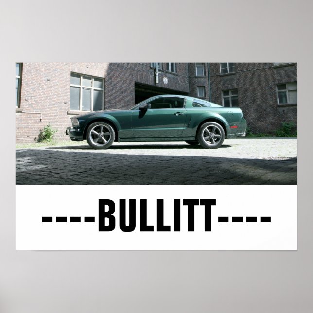 Stang Bullitt Poster -BULLITT- (Devant)