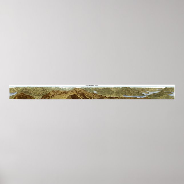 STANSERHORN Swiss Alps Panorama 360° Poster (Devant)