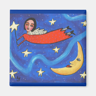 Star Angel & Moon - aimant