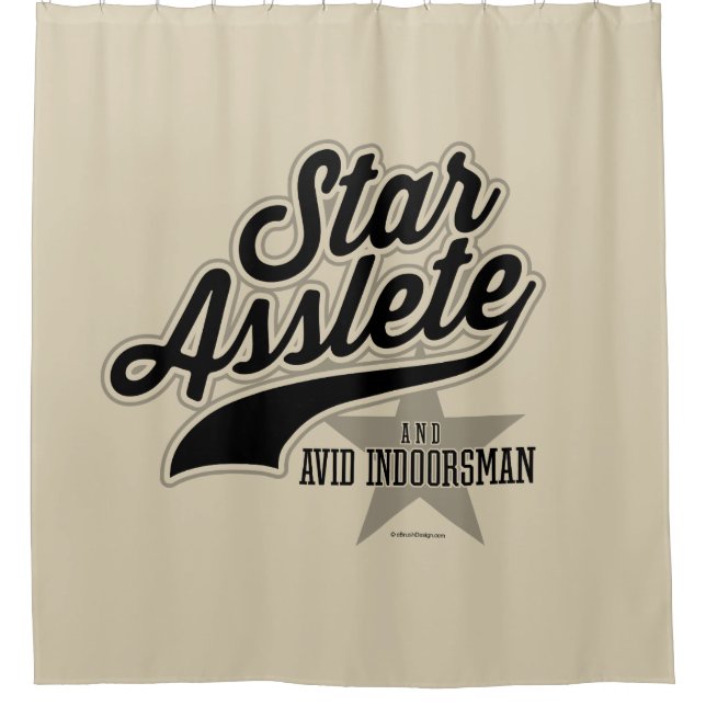 Star Asslete (Avid Indoorsman) Douche rideau (Devant)